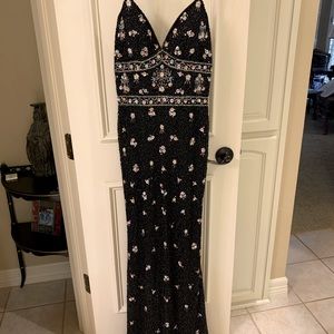 Sherri Hill black beaded gown